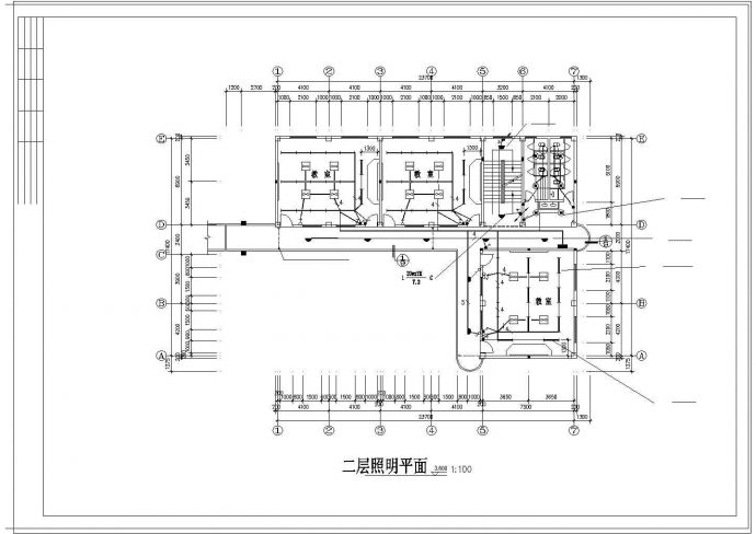 【宁波市】三层学校教学楼电气施工图纸共10张图_图1