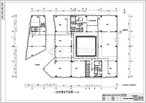 土木工程毕业设计_武汉市汇港中心空调工程cad毕业设计-图二