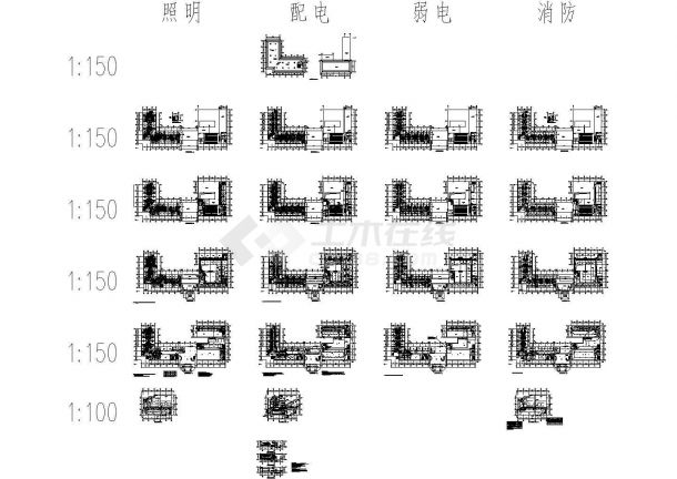 某四层酒店电气设计施工图纸-图二