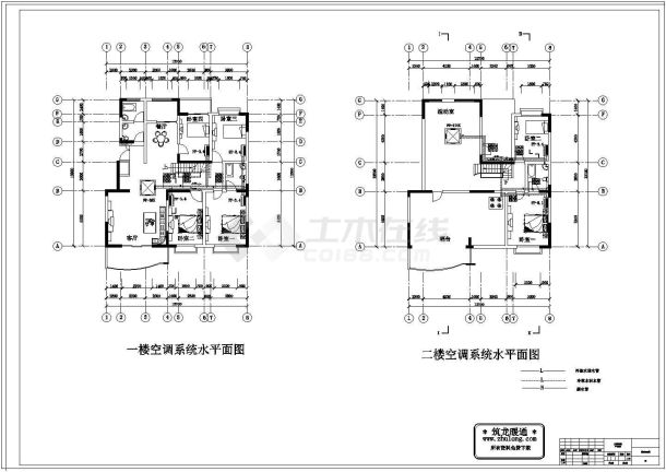 268㎡户型数码涡旋机组空调系统设计-图一