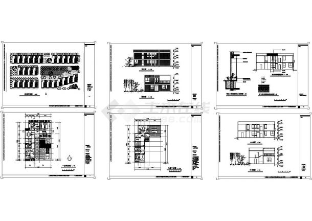 2层艺术结构别墅住宅建筑设计CAD施工图-图一