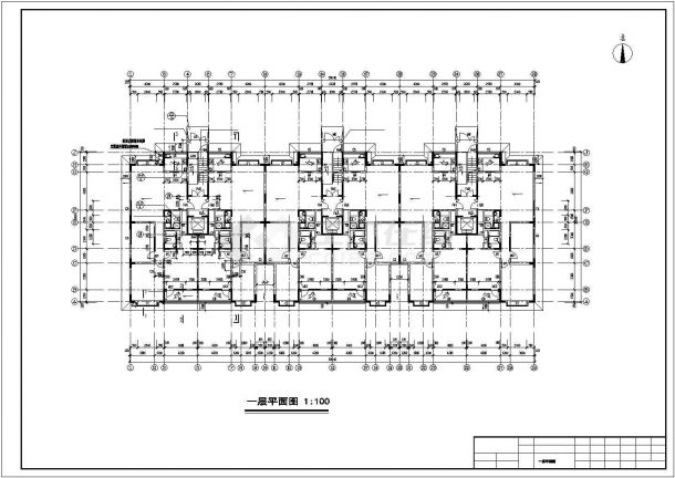 扬州市某小区1.3万平米13层剪力墙结构住宅楼建筑+结构设计CAD图纸-图二