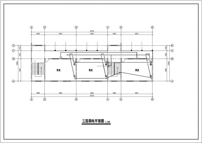 三层中学教学楼电气施工设计图_图1