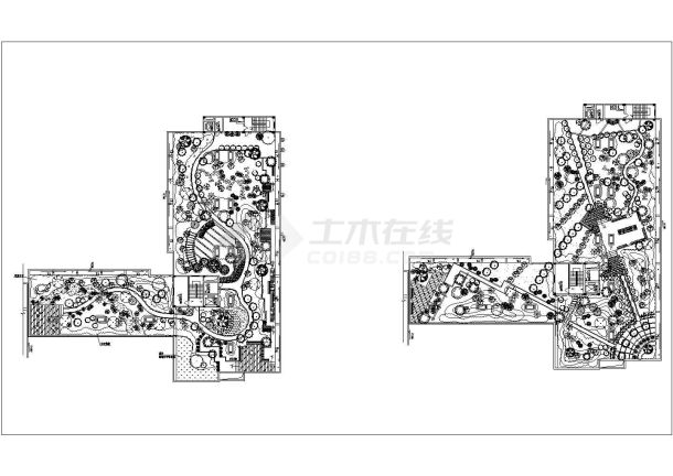 屋顶花园CAD平面图-屋顶花园 (9)-图二