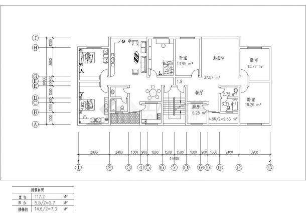 佛山市某大型居住区内部86套经典户型平面设计CAD图纸-图一