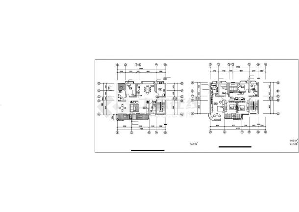 佛山市某大型居住区内部86套经典户型平面设计CAD图纸-图二