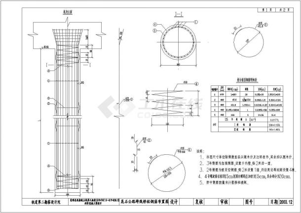 某连续箱梁公路跨线桥设计施工详细方案CAD图纸-图一