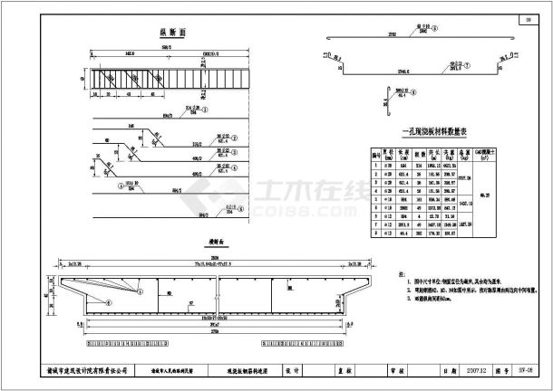 某大型现浇板桥设计施工详细方案CAD图纸-图二