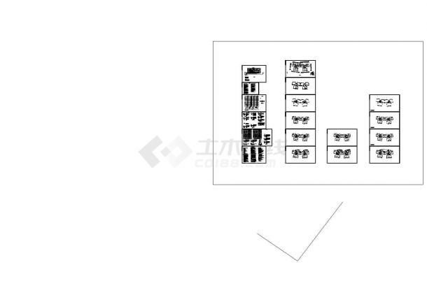 小区17层单元楼全套电气施工图-图二