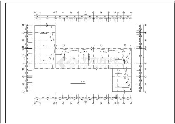 某1130平方米两层砖混结构小学教学楼建筑设计方案图纸（知名设计院设计）-图一