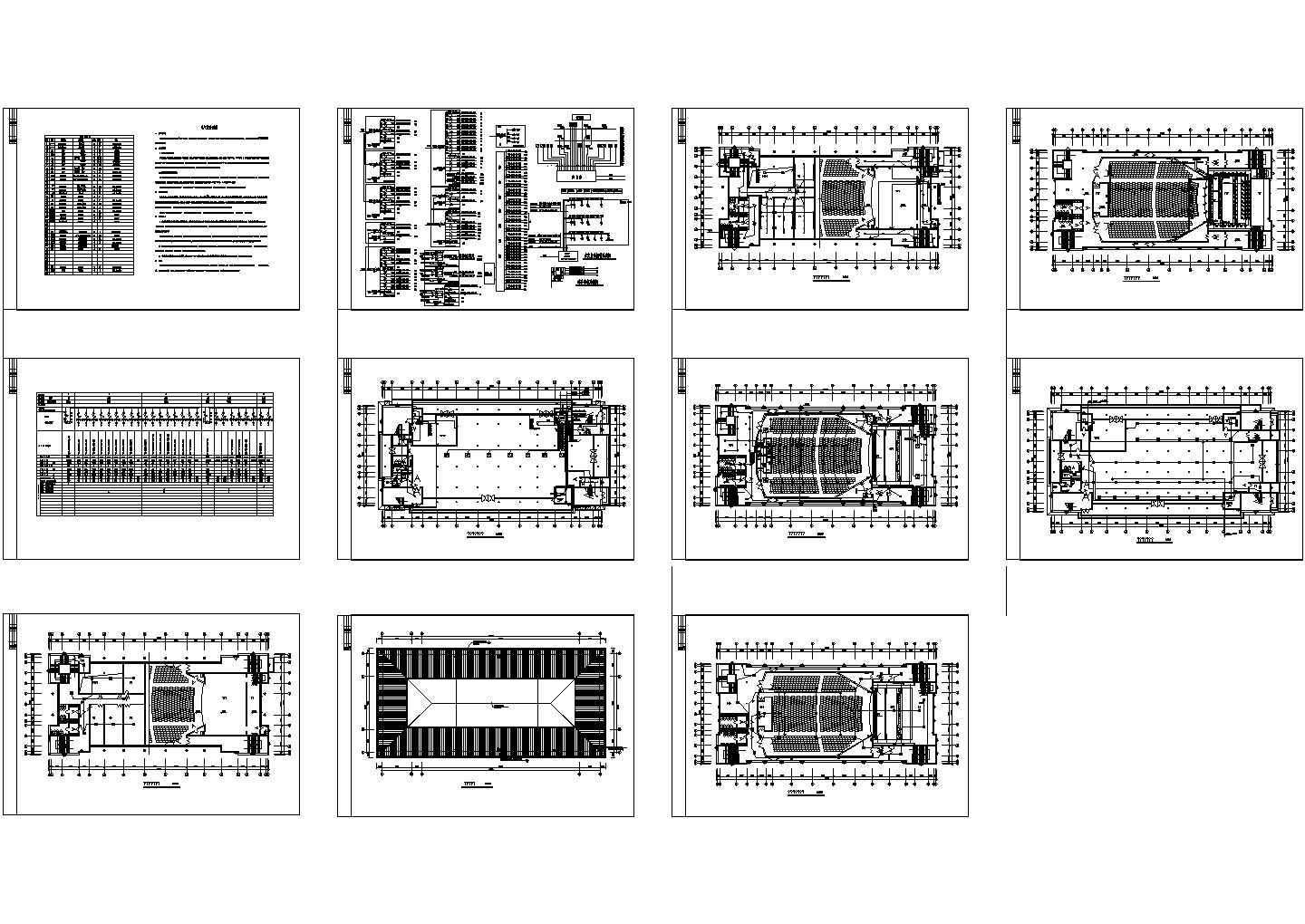 某礼堂全套电气设计施工图