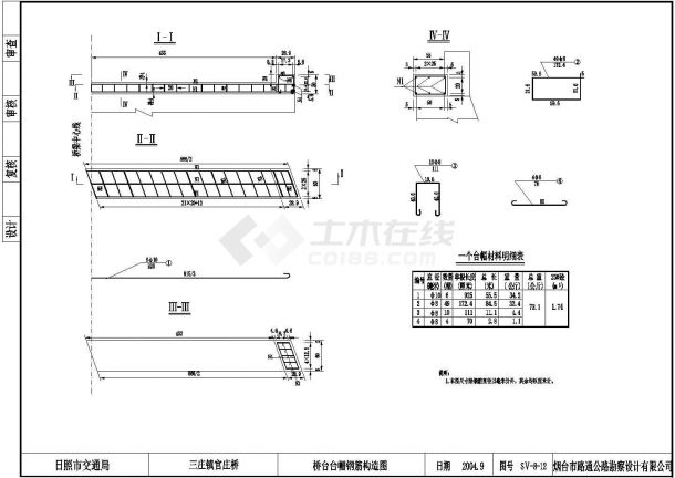某标准型官庄桥结构设计施工详细方案CAD图纸-图一