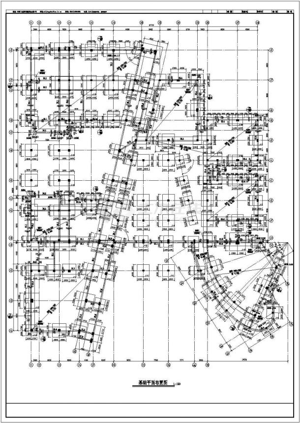 【大连】某学校教学楼结构框架CAD设计图-图二