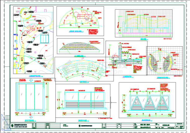 深圳龙华美丽AAA花园全套施工图-儿童活动区大样图-图一