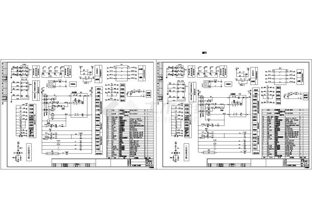某标准型VS1进线柜设备内部接线电气系统设计原理CAD图纸-图一