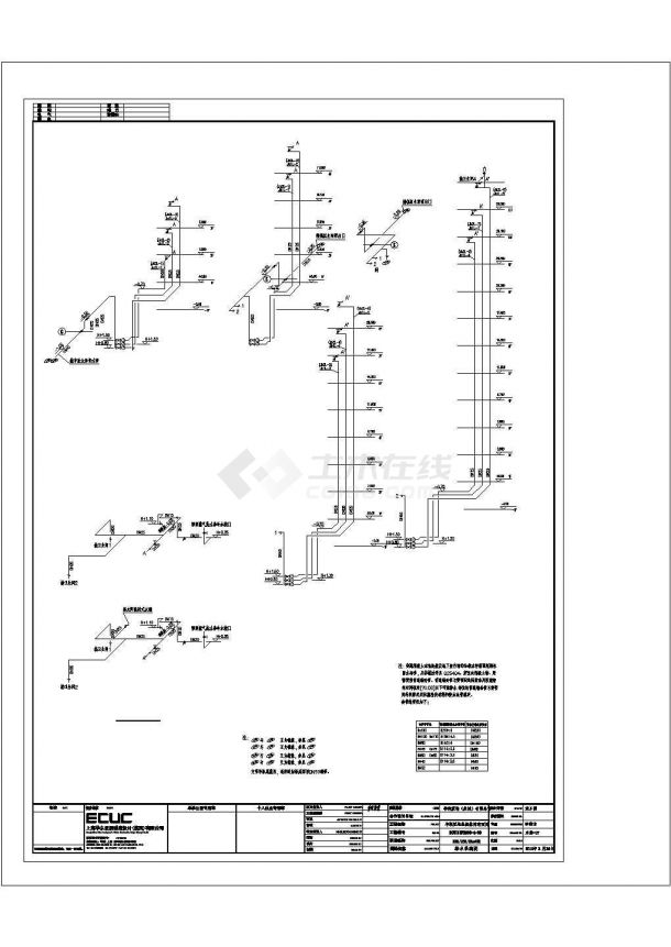 江苏省某十一层住宅楼（单栋建筑面积约11221m）全套给排水cad详细图纸设计（含给排水设计说明）-图二