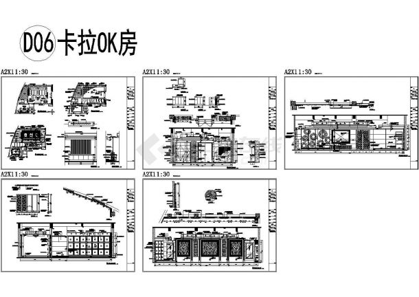 奢华KTV包间装修设计施工图Ⅱ-图二