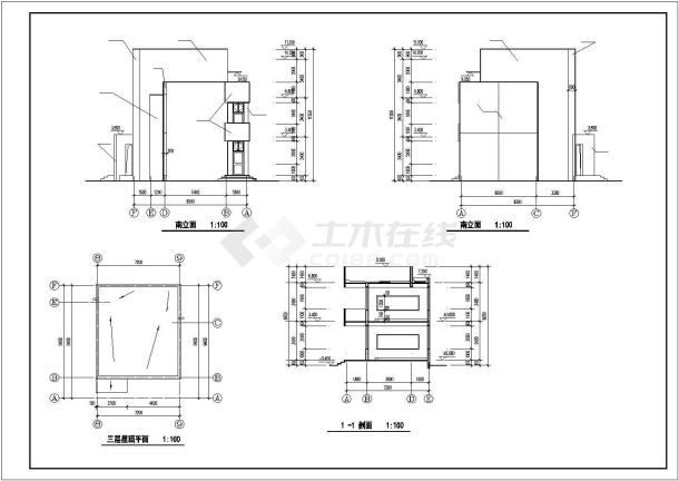 小学教学楼全套施工图集-图一