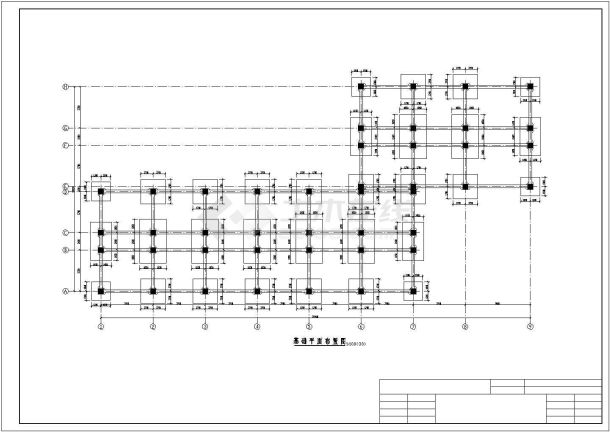 5143.67平米六层框架办公楼组织设计-图二
