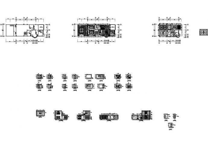 雅安三层豪华别墅室内设计施工图（含效果图）_图1