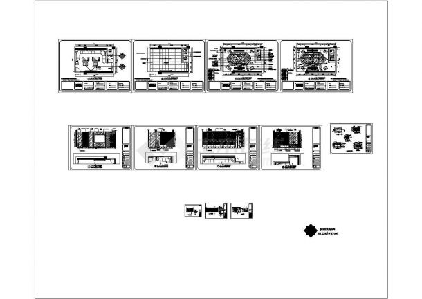豪华KTV包厢室内装修设计施工图Ⅰ-图二