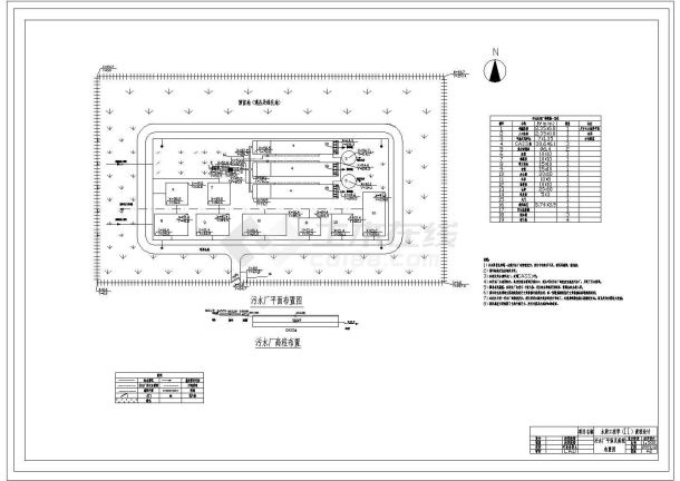 土木工程毕业设计_某污水厂工程cad毕业设计图纸（CASS工艺）-图二