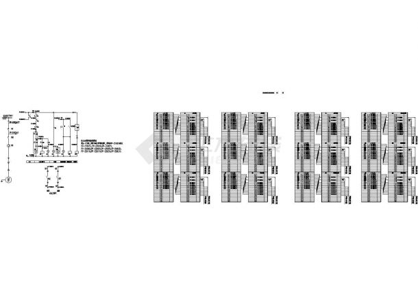 工业项目低压配电设备二次控制原理图纸（含PLC梯形图及端子图），70张-图二