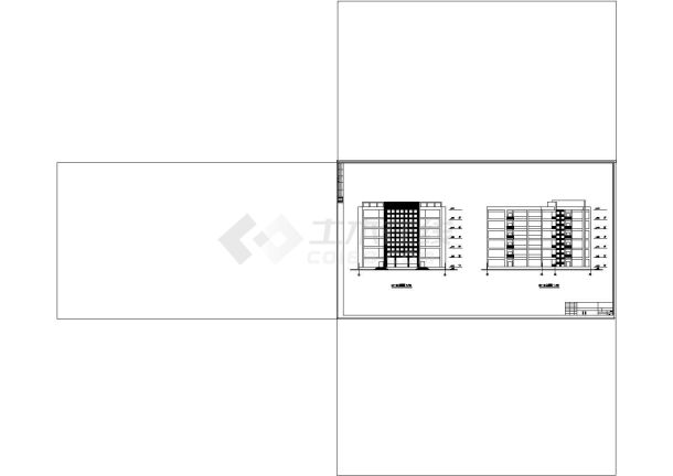 某六层教学楼施工方案cad图共13张-图二