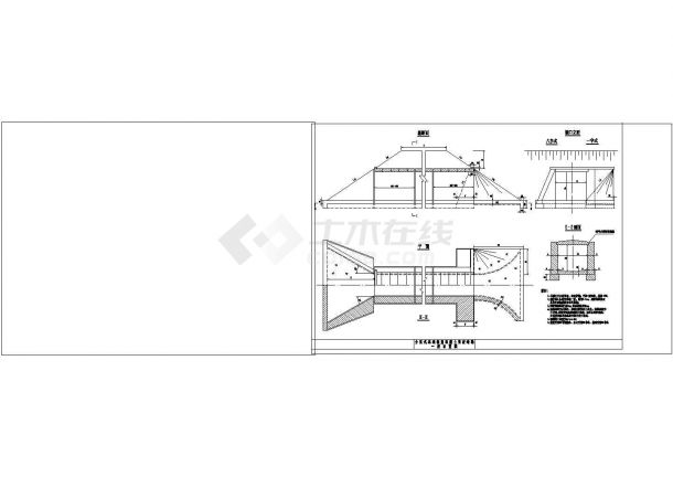 涵洞通用图(盖板涵-分离盖板)cad-图一