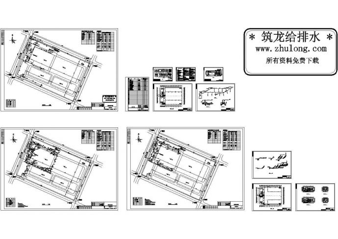 某厂区给排水消防CAD设计图纸_图1
