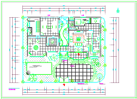 某著名海景花园别墅设计CAD全套建筑施工图纸（知名设计院 标注详细）-图一