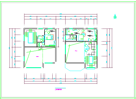 某著名海景花园别墅设计CAD全套建筑施工图纸（知名设计院 标注详细）-图二