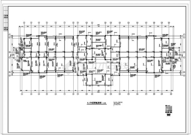 办公楼设计_某五层办公楼框架结构设计cad施工图纸-图一