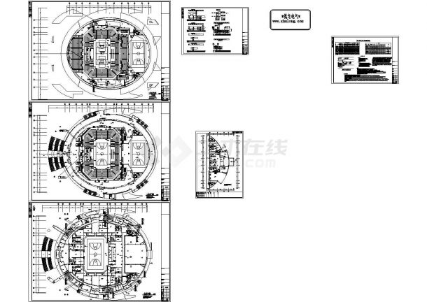 某3体育馆全套电气cad施工图-图一