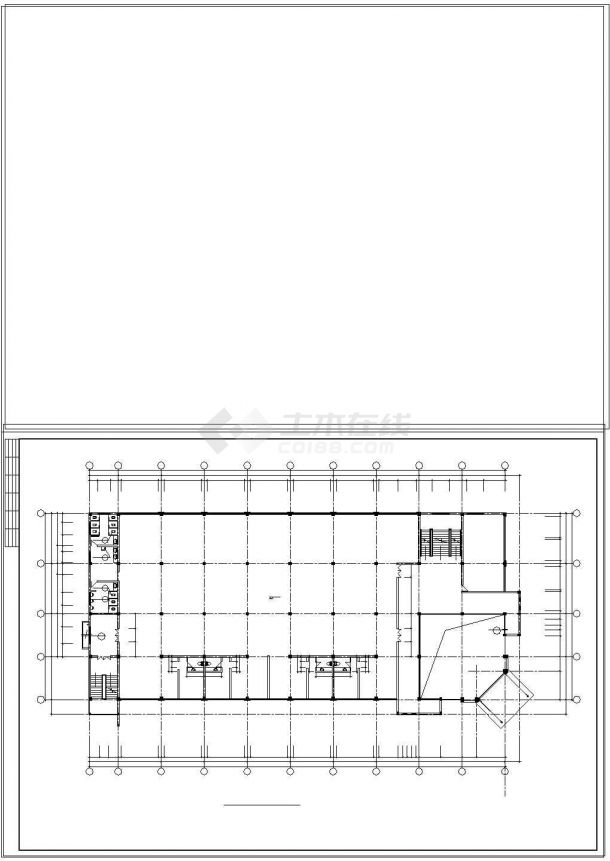 办公楼设计_【3层】2677.9平 连云港渔业公司办公楼施工组织设计（含建筑结构图纸，横道图，施工平面布置图）-图二