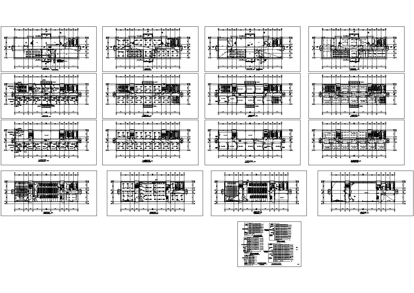 [山东]5层大学教学楼电气CAD施工图
