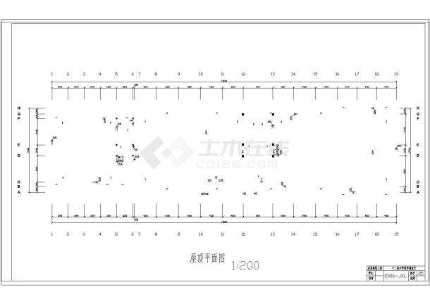 某砖混结构四层教学楼建筑cad方案图纸（高14米）-图二