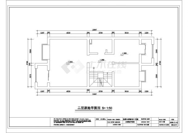 某的三层别墅空间平面装修设计图纸-图二