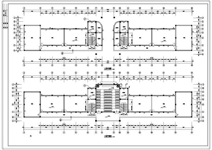 【5层】3294.6平米五层框架综合教学楼工程量计算及施工组织（含cad建筑结构图、平面图、进度图、网络图）_图1