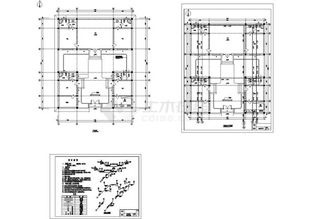 北京某四合院给排水施工CAD图纸，含设计说明-图一
