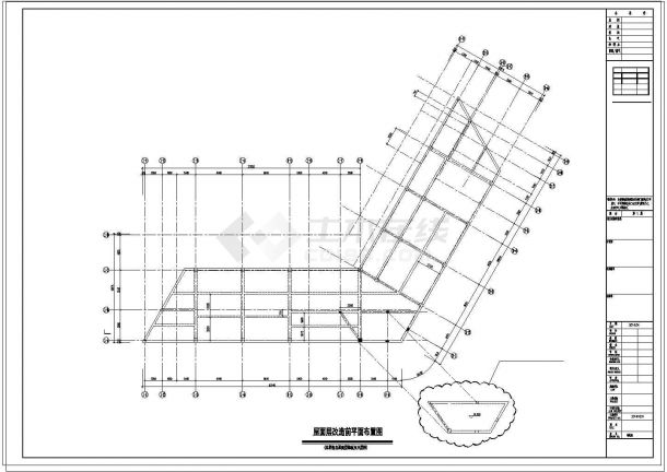 [深圳]三层框架结构老年活动中心改造加固结构设计cad施工图-图一
