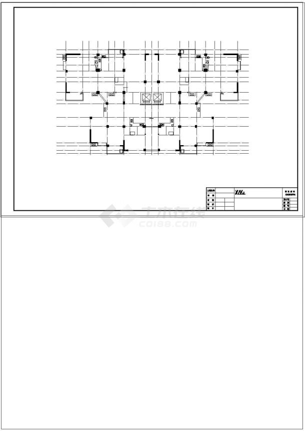 【17层】7662.38㎡17层住宅楼土建工程招标控制价（含CAD图纸全套、清单计价）-图二
