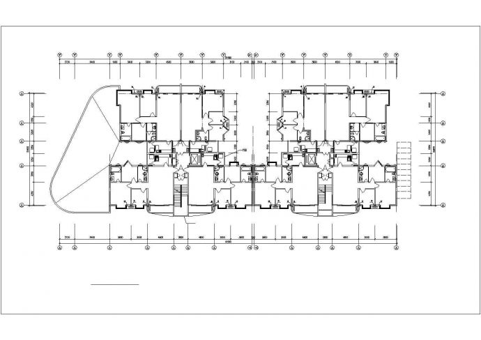 1.4万平米12层框架结构住宅楼平立剖面设计CAD图纸（含总图/2套方案）_图1
