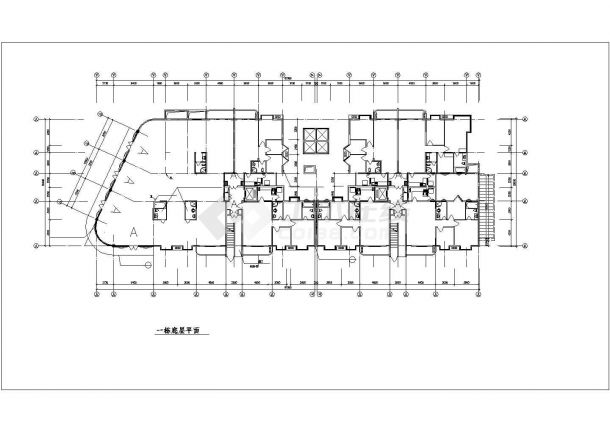 1.4万平米12层框架结构住宅楼平立剖面设计CAD图纸（含总图/2套方案）-图二