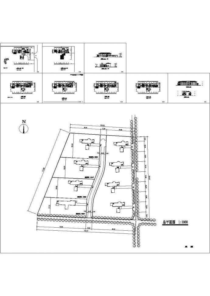 [北京昌平]某461.77㎡培训中心二套二层别墅建筑方案图_图1