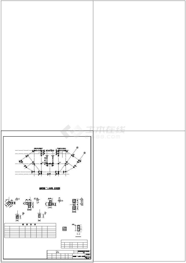 四川某大楼结构cad施工图工程量清单计价（#7楼）面积1000多点全套-图一