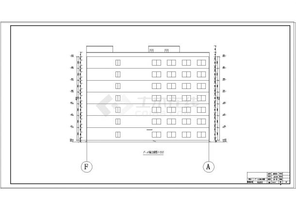 7000平米七层框架结构教学楼毕业设计（含计算书，建筑图，结构图）-图一