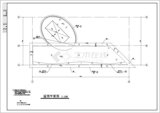 小区规划总平面定位图 居委会老年活动中心综合楼建筑施工图cad图纸-图一