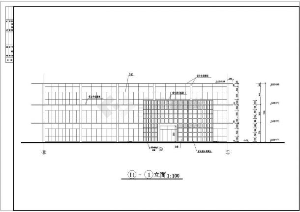 小区规划总平面定位图 居委会老年活动中心综合楼建筑施工图cad图纸-图二