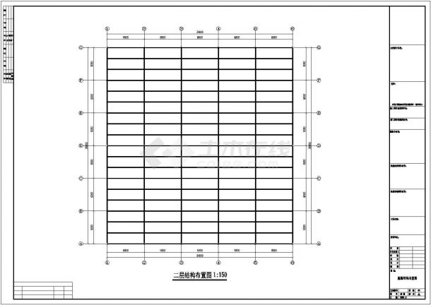 南昌某公司钢结构工程CAD图纸（共7张）-图一